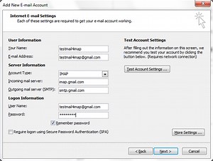 Configurar Email Gmail No Outlook 2007 Imap