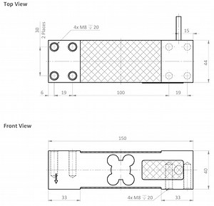 [Hot Item] Weighing Scale Load Cell Sensor Single Point Table Scale Zemic