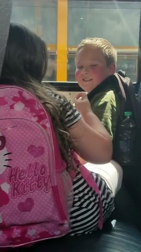 Wow some two little kids making out