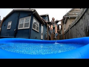 Summer Splash - Waterslide into a Swimming Pool