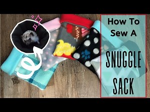 How to Make a Snuggle Sack // DIY Sleep Pouch for Your Small Animal (EASY!)