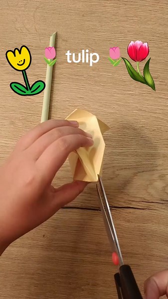 Simple Tulip Origami Tutorial for Beginners