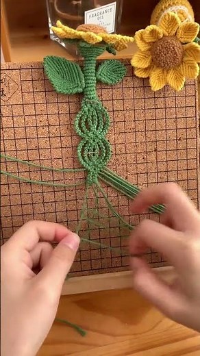 DIY Macrame Sunflower Tutorial