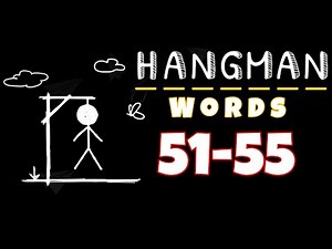 HANGMAN WORDS Two Player Games level 51 52 53 54 55