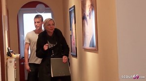 Young Boy Seduce German Mature Bi jenny to Fuck at Work