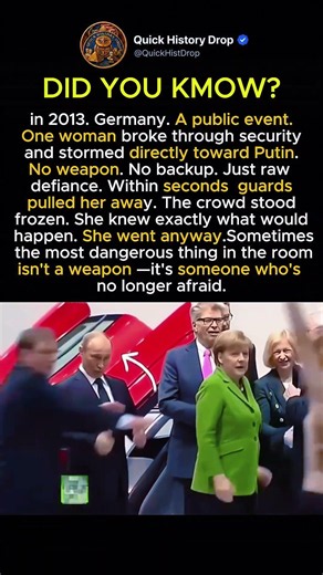 She Stormed Putin's Stage Alone — Security Had Seconds To React #shorts
