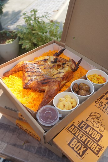 1.6K views · 7.4K reactions | Unboxing our latest Flavor Adventure Box!  Starting at just P799, you can vibe with all your Peri-Peri faves in one epic package!​ Get it through Carryout, Express Delivery, or on FB Messenger, GrabFood, FoodPanda, and Pickaroo.​ Let’s kick off this flavor party! 拾✨​ #LetYourFlavorAdventureBegin #FlavorAdventureBox | Peri-Peri Charcoal Chicken & Sauce Bar | Facebook
