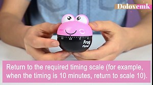 Dolovemk Kitchen Timer,Analog Timer,60 Minute Wind Up Timer Egg Timer-Loud Ring Timers,No Batteries Required 100% Mechanical (Bear)