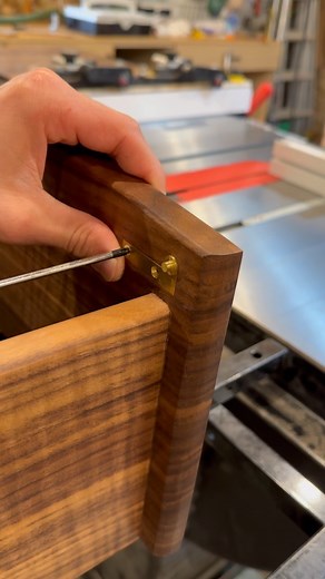 installing recessed @brussohardware knife hinges | Carterwoodstudio