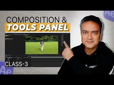 After Effects Class 3 — Composition Setup & Tools Panel | Beginner Tutorial in Hindi