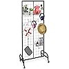[Hot Item] Heavy-Duty Mobile Gridwall Display Rack, Freestanding Double-Sided Gridwall Stand