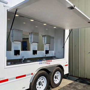 [Hot Item] Mobile 6-12 Station Hand Washing Station Trailer Portable Hand Wash Sink Trailer