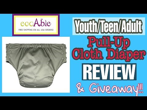 EcoAble Youth/Adult Pull Up Cloth Diaper Product Guide & Giveaway!! **CLOSED**