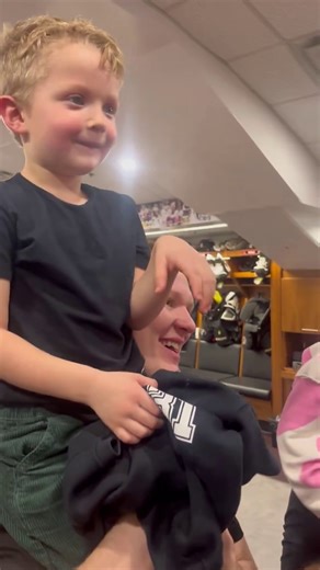 The cutest scrum crashers. 🥹 (🎥: Ottawa Senators) | NHL