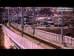 E7系とE2系の離合 2014年3月16日