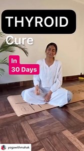 📌Top 5 Yoga for THYROID | Balance your harmones. ✅ Repeat 1 time everyday. It will take 5 Minutes ✅ Practice in morning empty stomach or evening (3-4 hours after lunch) ✅ Along with this Walk 30-45 Mins and take nutrient rich diet. ✅Do correct breathing as mentioned. Credit: @yogawithmahak . . . . #thyroid #thyroidhealing #thyroidproblems #hypothyroid #hyperthyroidism # womenshealth #tsh #thyroidweightloss #thyroidhealing #yogaforthyroid #thyroidproblems #reels #womenhealth #women #yogawithmaha