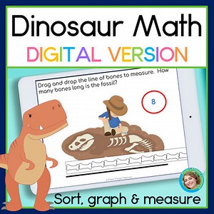 Dinosaur Math Sorting Counting Graphing Nonstandard Measurement Activities