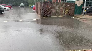 Heavy rain is drenching Swindon at the moment and a weather warning for thunderstorms is in place until 8pm. This was the scene at our offices in Dorcan a moment ago. If you're heading out on the roads this afternoon, make sure you drive carefully and take care! | Swindon Advertiser