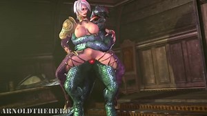 Ivy Valentine sitting on Lizard