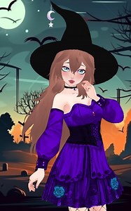 Moon Witch, Halloween Theme, VRM FILE!, Vroid Avatar, - Etsy Australia