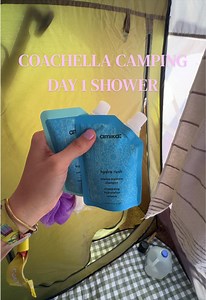 feeling very boujie and upgraded this year 🙈😝 #coachella #camping #weekend2 #amika