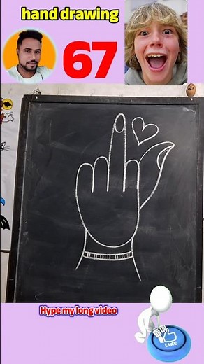 Middle Finger drawing challenge!! 🥸🤣#smartartandcrafts #drawing