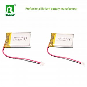 [Hot Item] Rechargeable Solar Pouh Lipo Battery Cell 602030 3.7V 300mAh Flat Storage Lithium-Ion Polymer Batteries for Bluetooth Headset
