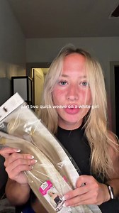 Quick Weave Tutorial for White Girls — 2-Part Easy Style