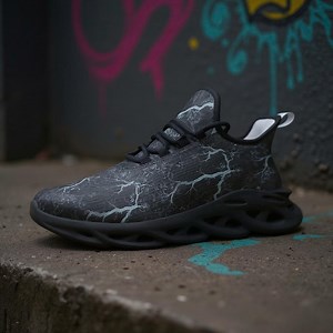 Gothic Eclipse Print Sneakers – Unisex Mesh, Nocturnal Fashion - Etsy UK