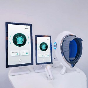 [Hot Item] Detector de piel inteligente Ai Bitmoji A6 Analizador de espectro de humedad UV LED portátil de análisis facial Espejo mágico