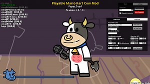 Playable Mario Kart Cow Mod Mod for Friday Night Funkin' | FNF Mods