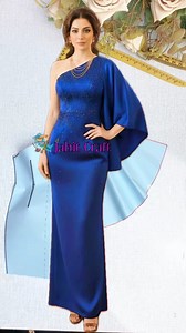 Dress pattern design✨beautiful & elegant💕 #pattern #patternmaking #dressdesign #dressinspiration #fashionstyle | Jahit Craft