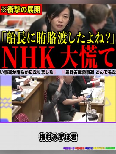 ※まさかの告発で国会が震撼…辺野古転覆事故についてとんでもない事実が明らかになりました…NHKが青ざめる瞬間…【梅村みずほ齊藤健一郎】