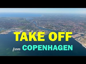 Ryanair FR6880 Take Off from Copenhagen Denmark - STUNNING 4K City Views
