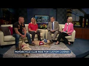 Motorcycle club hosts ride for custom canines