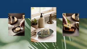 Ceramic Soap Dish Bar Soap Holder for Shower, Soap Dishes for Bar Soap Sponge, Shower Soap Saver Tray for Bathtub Bathroom Kitchen Sink, Housewarming Gift, Pro-Environment, Dark Green