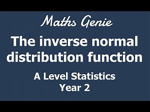 The inverse normal distribution function