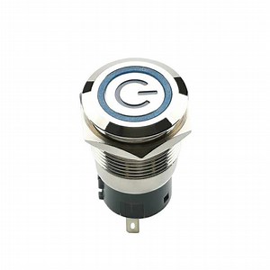 [Hot Item] 19mm Momentary LED Push Button Switch with Power Logo Lighted