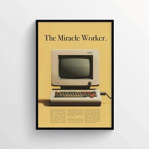 Vintage Computer Advertising Poster, 1990s Technology Wall Art, Retro PC Information Print, Classic Tech Wall Decoration - Etsy