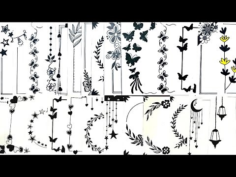 20 Easy and Beautiful Project Borders/Handmade Designs for Assignment and Notebook decoration /