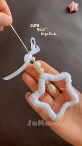 5.8M views · 130K reactions | Cute star keychain ⭐️ #diy #crafting #keychain #diyideas #handmade #fbyシvideo #fbreelsfypシ゚ #easy #giftideas | JaHan Arts Craft | Facebook