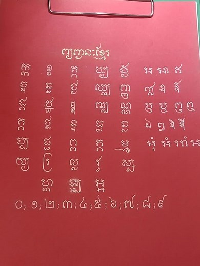 រៀនសរសេរ​ព្យញ្ជនៈ​ខ្មែរទាំង ៣៣ តួ