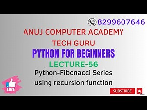 Python-Print Fibonacci Series using Recursion