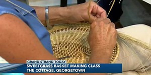 Sweetgrass Basket making class at The Cottage in Georgetown