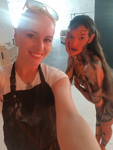 40K views · 52 reactions | Behind-the-scenes doing bodypainting for...