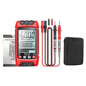 [Hot Item] Fs2201 Multimeter Auto Range Digital 6000 Counts Trms AC DC Voltmeter Ncv Resistance Capacitance Temp Transistor Tester