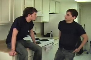 Scruffy College Roommates Do It In The Kitchen at Ice Gay Tube