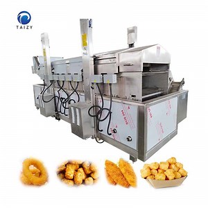[Hot Item] Continuous Frying Machine French Fries Frying Machine Automatic Deep Fryer Machine