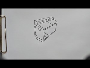 How to draw washing machine