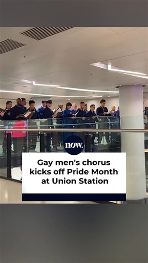 Forte, Toronto’s vibrant gay men’s chorus, lights up Union Station with a powerful preview ahead of their June 14 performance at Trinity-St. Paul’s United Church! 🌈🎤 #Pride2025 | Now Toronto